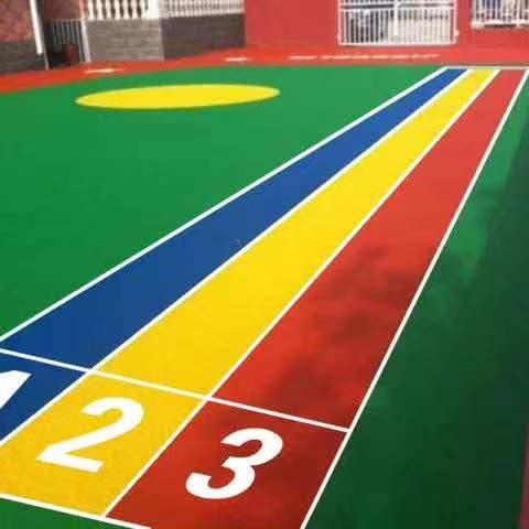 塑胶颗粒篮球场